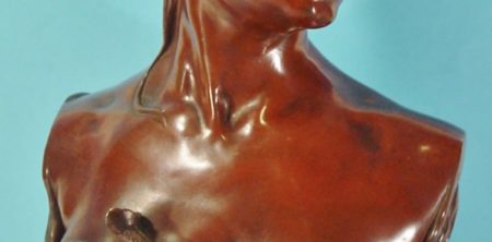 Renzo Colombo. Bohème Orientale. Escultura en bronce. Hacia 1884.