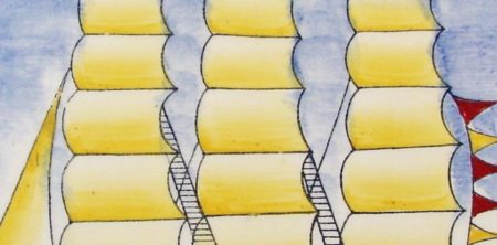 Gio Ponti – Richard Ginori. Barca a vela.