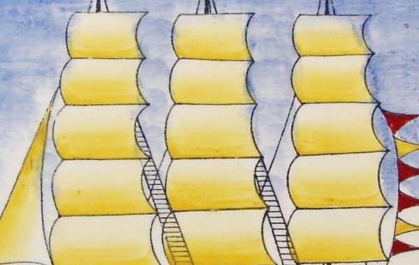Gio Ponti – Richard Ginori. Barca a vela.